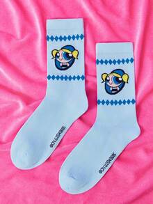 THE POWERPUFF GIRLS X SHEIN Women Crew Socks - Multicolor - View 2