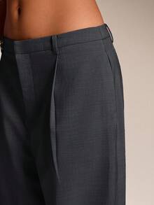 Avantive 女士时尚百搭低腰休闲裤 - 深灰色 - 查看 5