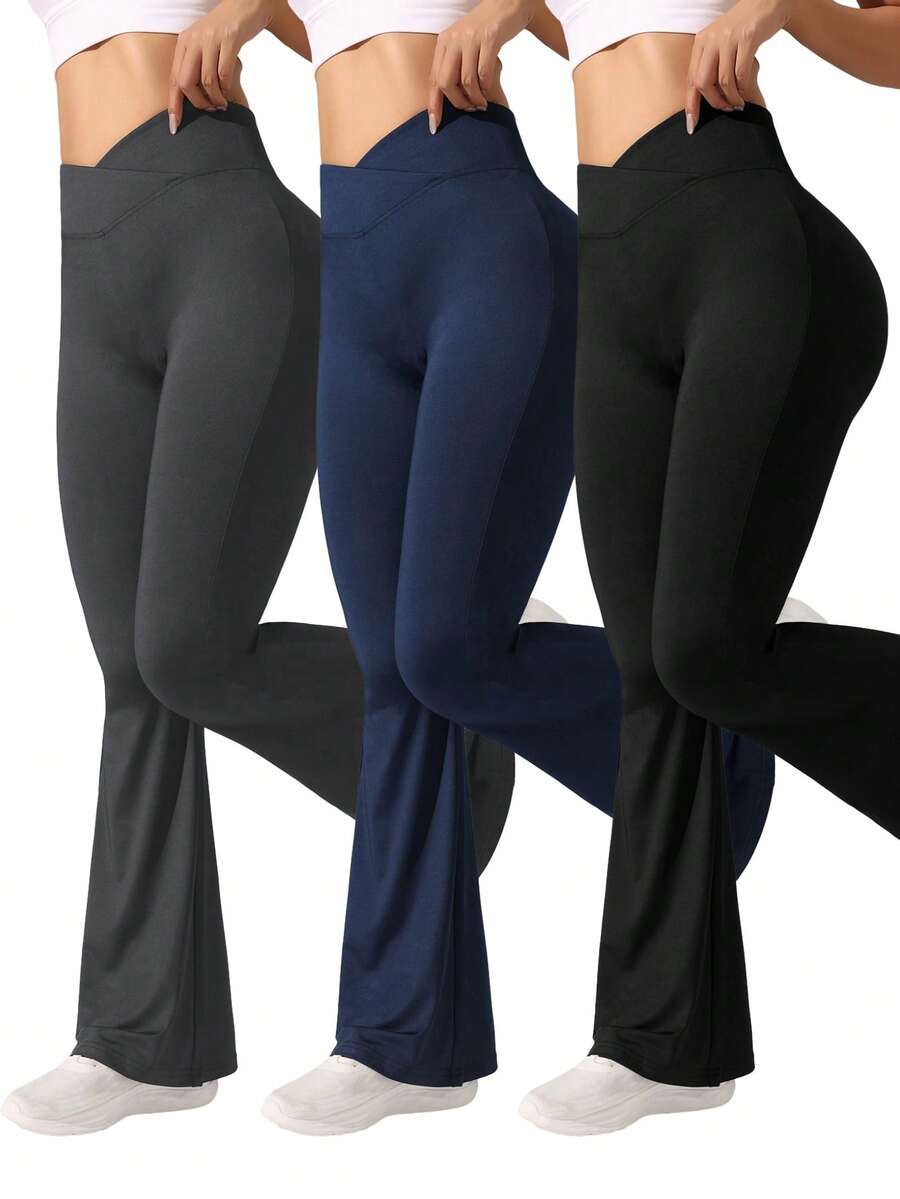 Easithlete 女士基本款瑜伽裤套装 - 彩色 - 查看 1