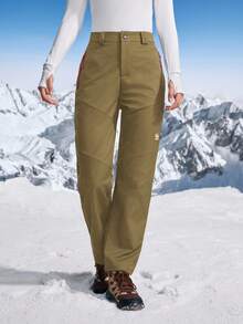 In My Nature Women's Outdoor Ski, Camping, Hiking Pants For Autumn/Winter - Mocha Brown - View 4