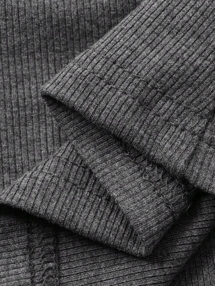 Women's Solid Color Minimalist Turtleneck Long Sleeve T-Shirt, Everyday Wear