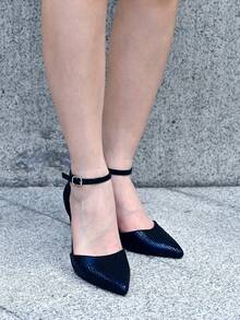 Women's Elegant Pointed Toe High Heel Shoes That Make You Look Slim In All Seasons - Black - View 1