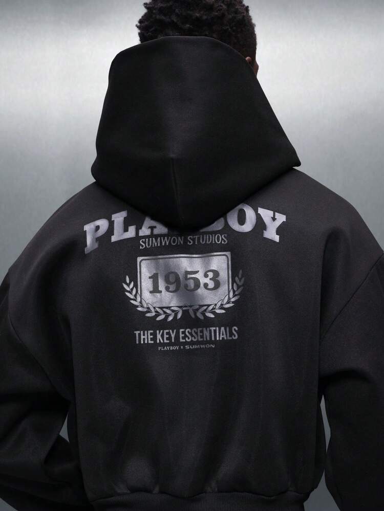 PLAYBOY X SUMWON Studios Crop Hoodie With Hood