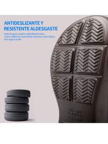 Zapatos Para Trabajo Chef Cocina Médico Antideslizante Zueco - Café integral - Ver 4
