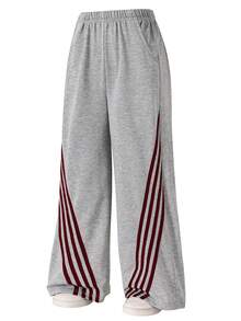 Sparklyn Girls Teenager Light Gray Long Sleeve Sweatshirt And Pants Set - Light Grey - View 3