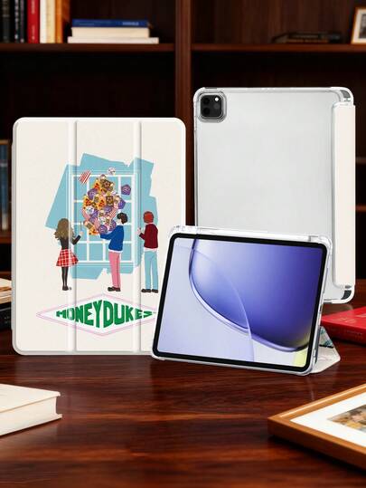 HARRY POTTER X SHEIN 可爱魔法人物联名款，高端质感，简约全透明，防震时尚平板电脑保护套，万圣节和圣诞节礼物，兼容三星Galaxy Tab、iPad 10代、iPad 7/8/9代（10.2英寸）