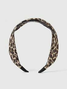 ROMWE Goth 1pc Gray Plush Rabbit Ear Headband - Off-Black - View 2