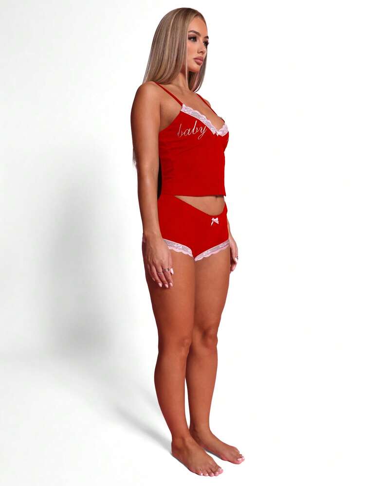 BABYPHAT Lounge Hotpants mit Spitzenkante, Jersey Nachtwäsche, bequeme Loungewear, Schlafanzug Unterteil, weiche Pyjama Shorts