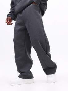 SUMWON Sweatsuit Comfortable Fleece Hoodie Tracksuit Pants With Pockets Matching Pullover Set Autumn Winter Outfit - Dark Grey - View 4