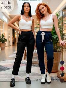 Women Pants - Multicolor - View 8