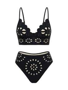 Costume da bagno carino per ragazze adolescenti sotto i 15 anni costume da bagno alto bikini due donne pancia vita costumi da bagno costumi da bagno tankini set pantaloncini costume da bagno