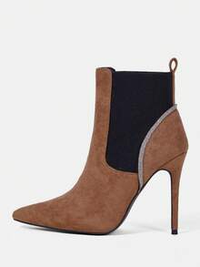 Women Solid Boots - Brown - View 1