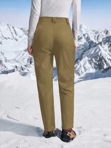 In My Nature Women's Outdoor Ski, Camping, Hiking Pants For Autumn/Winter - Mocha Brown - View 5