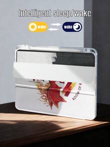 HARRY POTTER X SHEIN 透明亚克力扁平外壳，饰以红色火焰龙字母图案，适用于 iPad Mini 4/ Mini 5/ Mini 6/ Mini 7/Air/Air 2/9.7/10.5/10.2/Air 4/Air 5/10.9/Pro 11/10/2024 Air 11 (M2)/Pro 11 (M4) 2024/Air 11 英寸 (M3) 2025/iPad (A16) 11 英寸第 11 代 2025 款。高透明度保护壳，产品不含触控笔。部分型号在边框内设有内置触控笔插槽。 - 彩色 - 查看 7