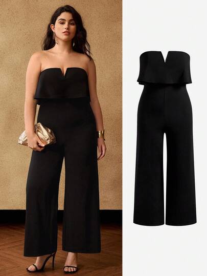 MOTF PREMIUM Mono largo minimalista tipo bandeau de estilo moderno talla grande