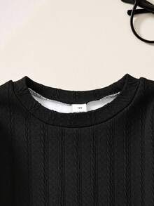 SHEIN 2件套少女休闲日常百搭通勤运动舒适保暖高领打底衫，黑色和米色，长袖，可搭配紧身牛仔裤、短裤、裙子。 - 彩色 - 查看 8