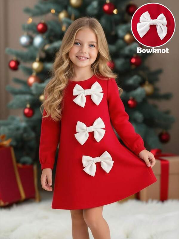 Emery Rose Kids Tween Girls/Tween Girl Elegant Cute Red  Bow Long Sleeve Dress  Big Bow Dress, Red DressChristmas Dress Sister Bow Dress Girls  Red Bow Dress Tween  Dress With Bows  Bow Clothes Kids Girls Red Long Sleeve Dress With White Bows Young Girls Party Outfit
Charming Red Bow Dress For Young Girls Adorable Long Sleeve Casual Wear Cute Red A-Line Bow Dress For Girls Festive Long Sleeve Kids Apparel For Young Ones Christmas Girls Dress Red Dress Kids Long Sleeve Girl Dress Red Christmas Dress