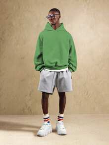 Áo Hoodie Nam SUMWON, Áo Sweatshirt Cổ Tròn Rộng Dáng Cổ Điển - Màu Nâu Thời Trang, Hoàn Hảo Cho Những Dịp Thường Ngày, Món Đồ Không Thể Thiếu Cho Kỳ Nghỉ, Thương Hiệu Cao Cấp, Lý Tưởng Cho Trang Phục Mùa Hè Và Mùa Thu. - màu xanh lá - Xem 5