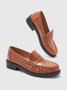 CUCCOO BIZCHIC Women's Casual Slip-On Flat Athletic Sneakers For Christmas - Brown - View 10