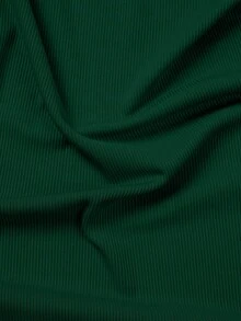 Manfinity Dauomo Men's Solid Color Minimalist Casual Turtleneck Long Sleeve T-Shirt - Black - View 4