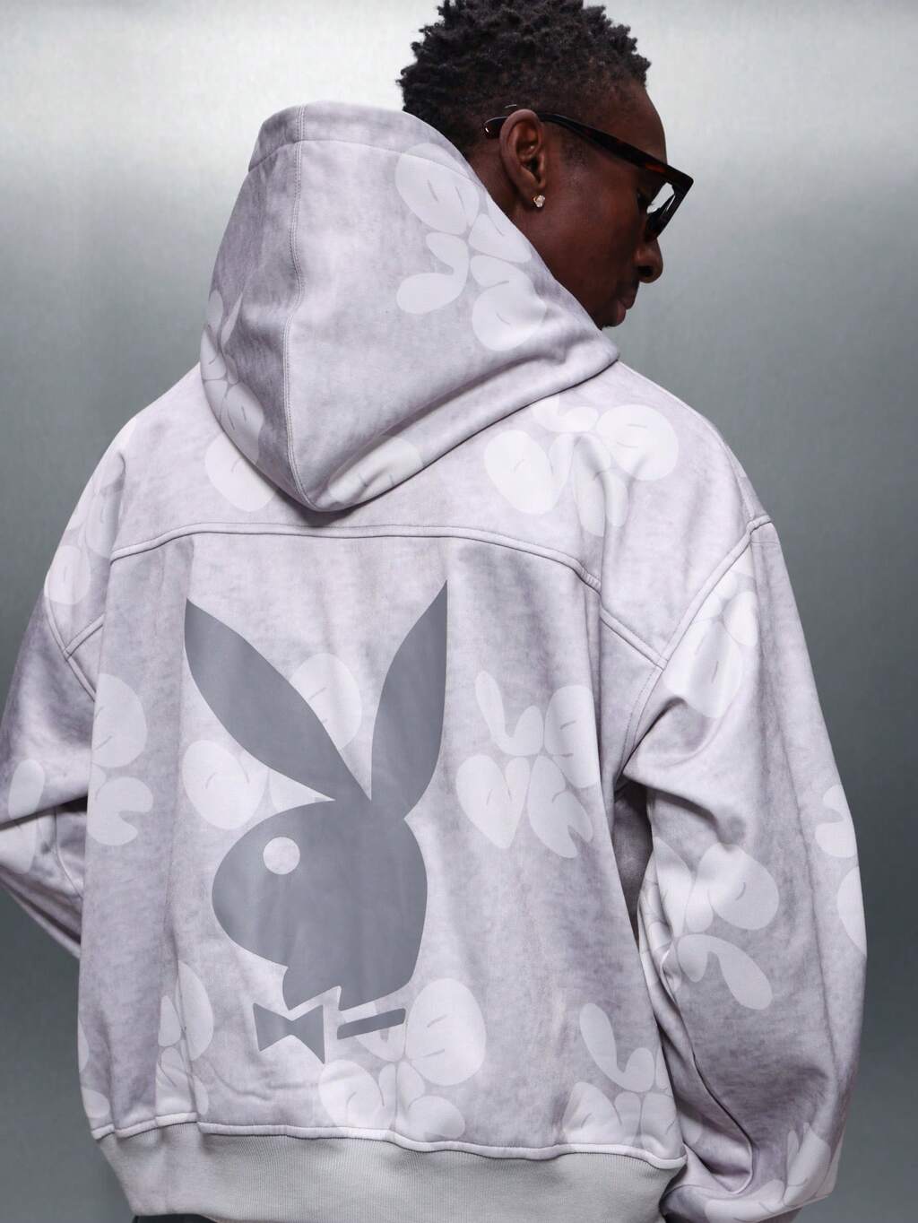 PLAYBOY X SUMWON Sweat à capuche à pois avec logo