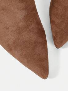 Women Solid Boots - Brown - View 4