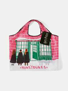 HARRY POTTER X SHEIN 女士时尚卡通图案防水大容量手提包 - 粉色 - 查看 8