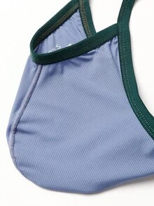 WENEZON 男士镂空时尚性感丁字裤 - 藍色 - 查看 8