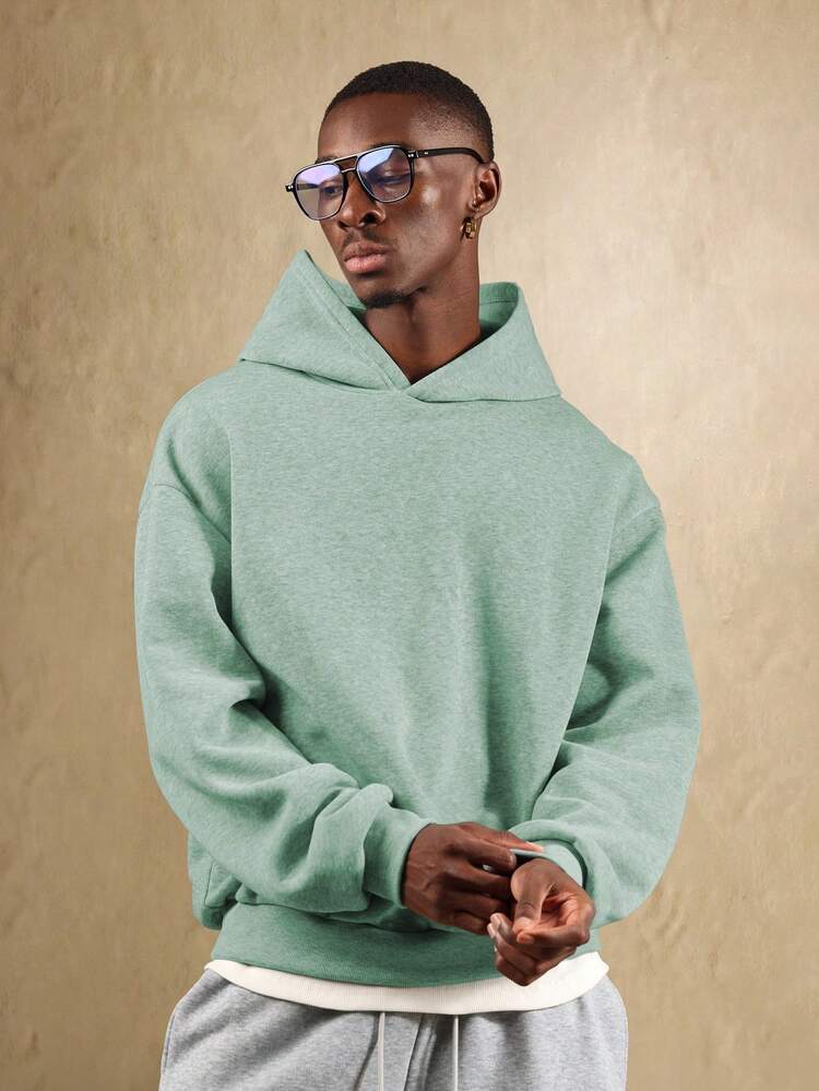 드로스트링 후드가 달린 에센셜 풀오버 후드 티셔츠