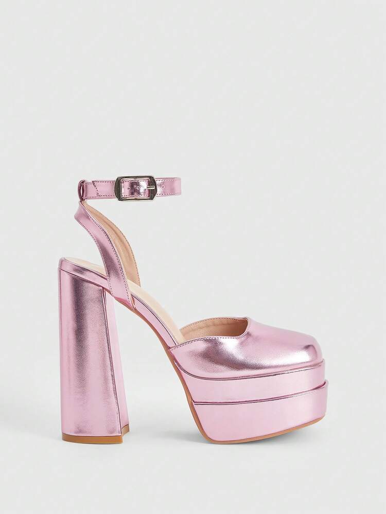 CUCCOO LuxiPop Women's Stiletto High Heel Pumps, Glossy Patent Leather Uppers Elegant Heels For Christmas