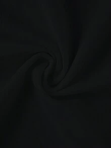 SHEIN LUNE Dwuczęściowy komplet z koronkową, patchworkową koszulką w jednolitym kolorze i dużym rozmiarem - Wielokolorowe - Zobacz 4