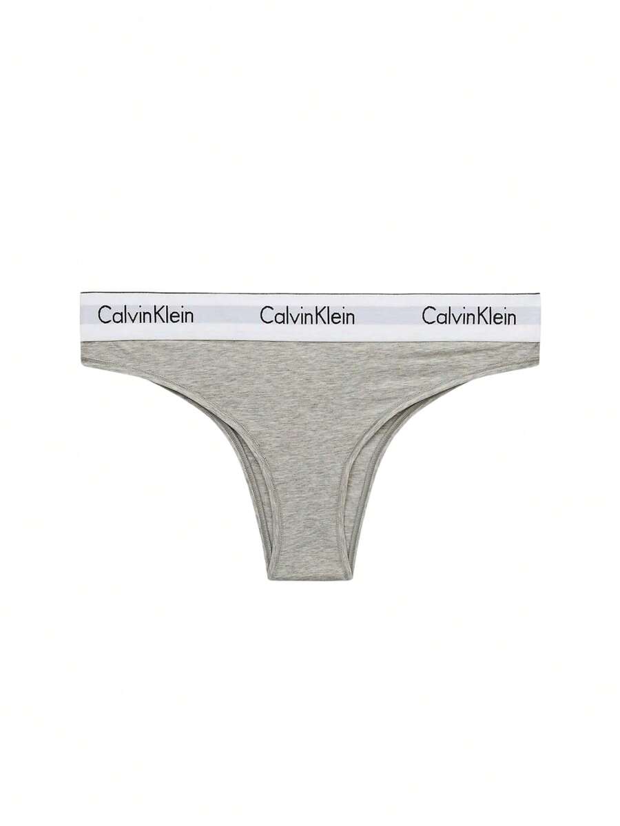 Calvin Klein Women's Thong - Grey - View 1