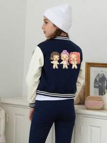Tween Girls Outerwear Co-Ords - 藏蓝色 - 查看 2