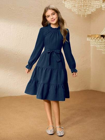 Girl Long Sleeve Dresses | SHEIN