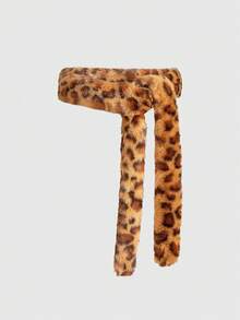 Gelbes kurzes Haar mit Leopardenmuster