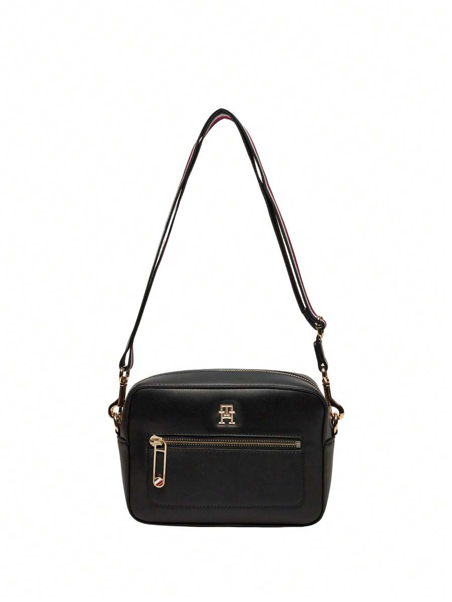 Tommy Hilfiger Iconic Signature Strap Women Camera Bag Black - Black - View 1
