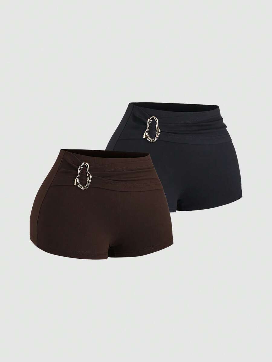 Sweetra Y2K性感百搭拉链超短裤