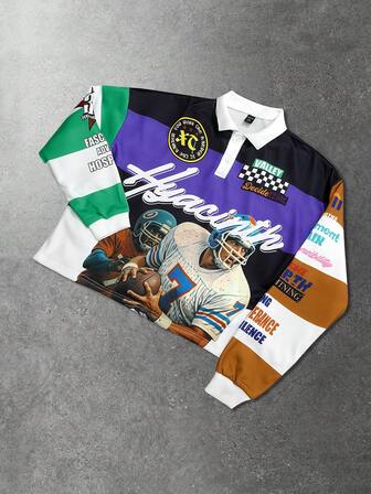 Men's Fashion Polo Shirt, Suitable For Everyday Wear, Spring/Summer