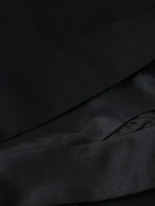SHEIN 3 件套年轻男孩经典高端披肩领西装套装：夹克 + 背心 + 裤子，适合舞台表演、婚礼花童装、儿童正装 - 黑色 - 查看 8