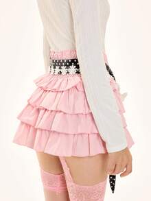 ROMWE Anime Cinturones para mujer - Blanco y Negro - Ver 5