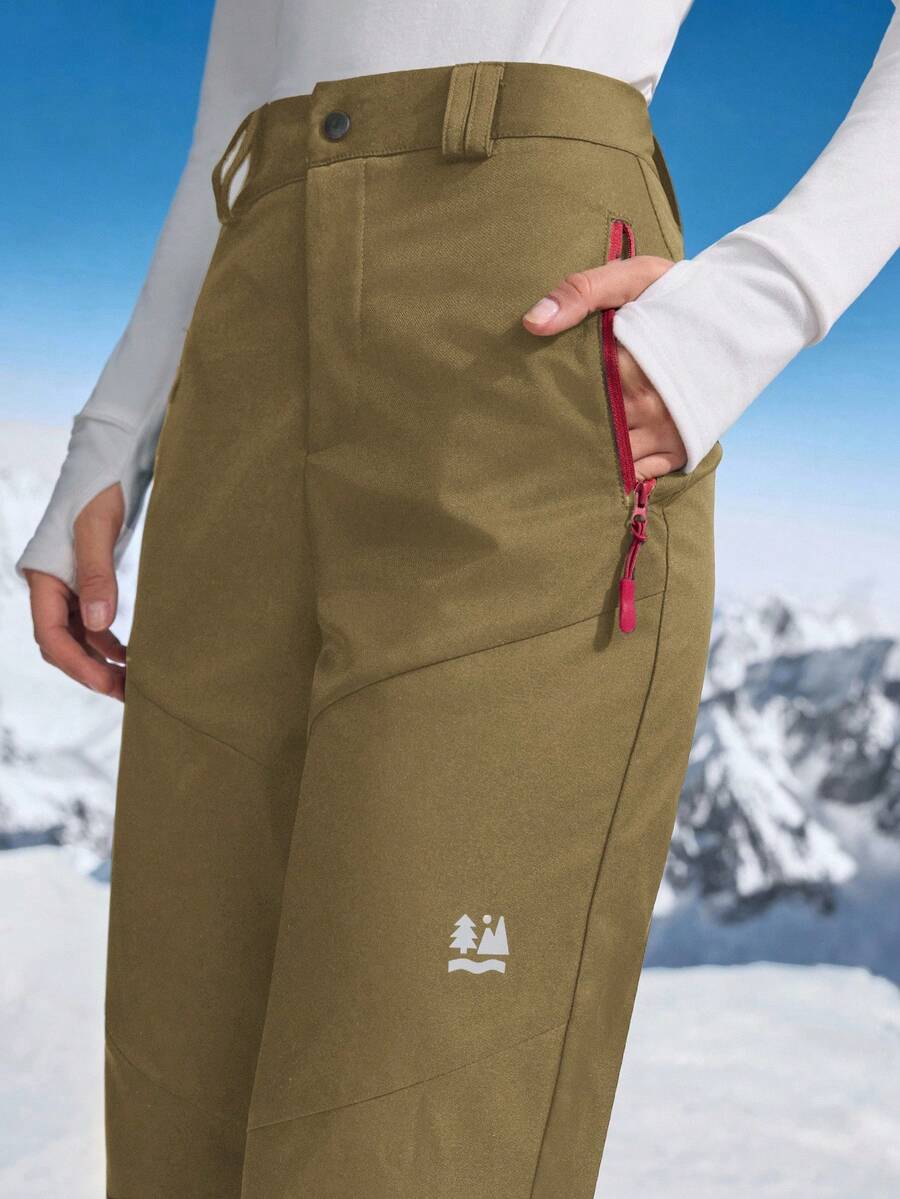 In My Nature Women's Outdoor Ski, Camping, Hiking Pants For Autumn/Winter - Mocha Brown - View 1