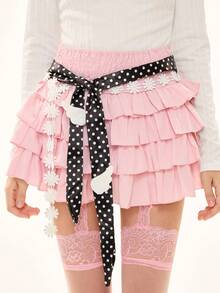 ROMWE Anime Cinturones para mujer - Blanco y Negro - Ver 2