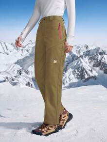 In My Nature Women's Outdoor Ski, Camping, Hiking Pants For Autumn/Winter - Mocha Brown - View 3