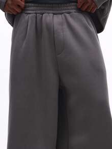 SUMWON Charcoal Crew Neck Sweatshirt And Wide Leg Sweatpants Co Ord Set Oversized Fit Loungewear Winter Comfort Tracksuit Plain - Army Green - View 8