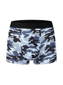 SHEIN 3pcs Men's Camouflage Printed Boxer Briefs Set - Multicolor - View 3