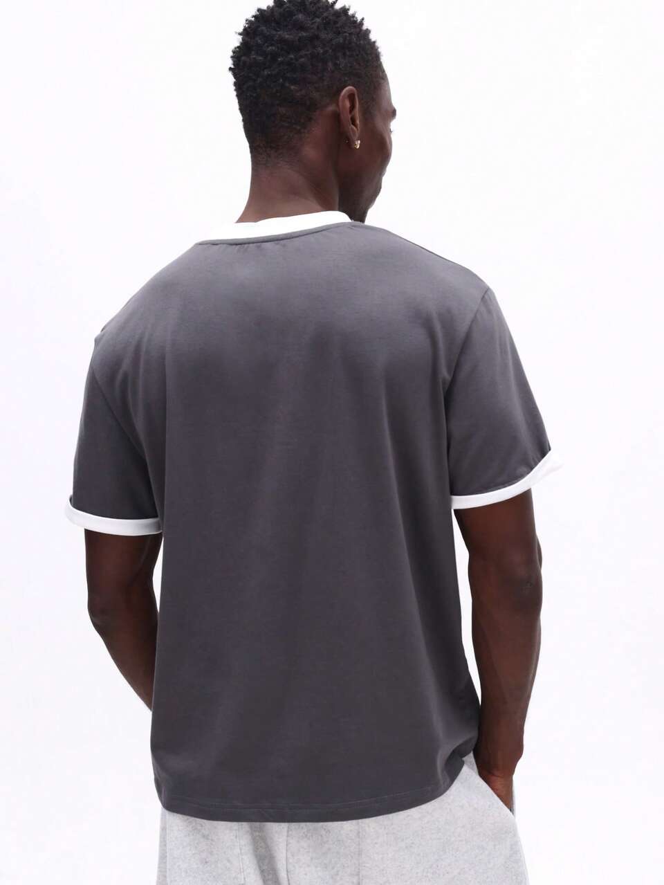 Short Sleeve Tee With Contrast Trim