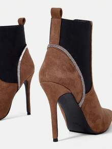 Women Solid Boots - Brown - View 3