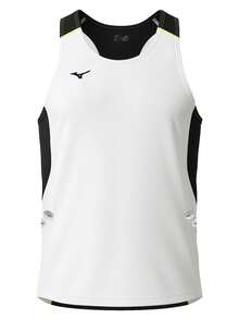 Mizuno Women's Sports T-Shirts - Black and White - View 1
