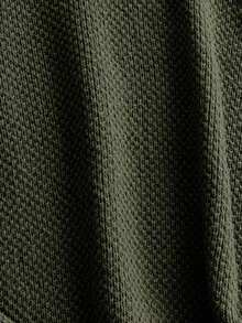 GlowEve Women's Solid Color V-Neck Casual Pocket Sweater Vest, Autumn/Winter - Army Green - View 5