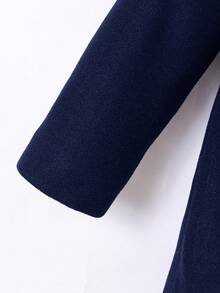 SHEIN Young Boy Loose Fit Hooded Double-Breasted Jacket